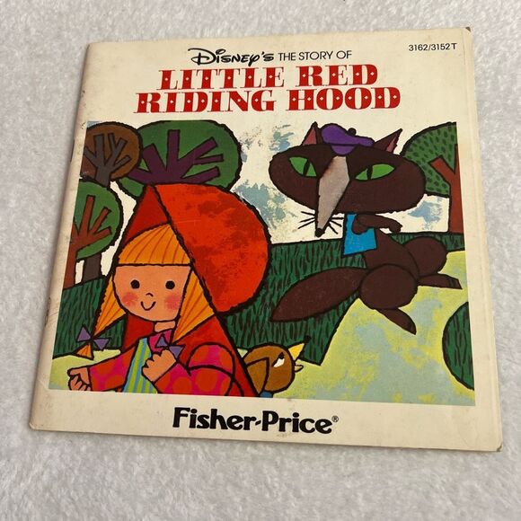 Disney’s Story Of Little Red Riding Hood Read Along Book & Record 24 Pg 33 1/3 R - Picture 1 of 9